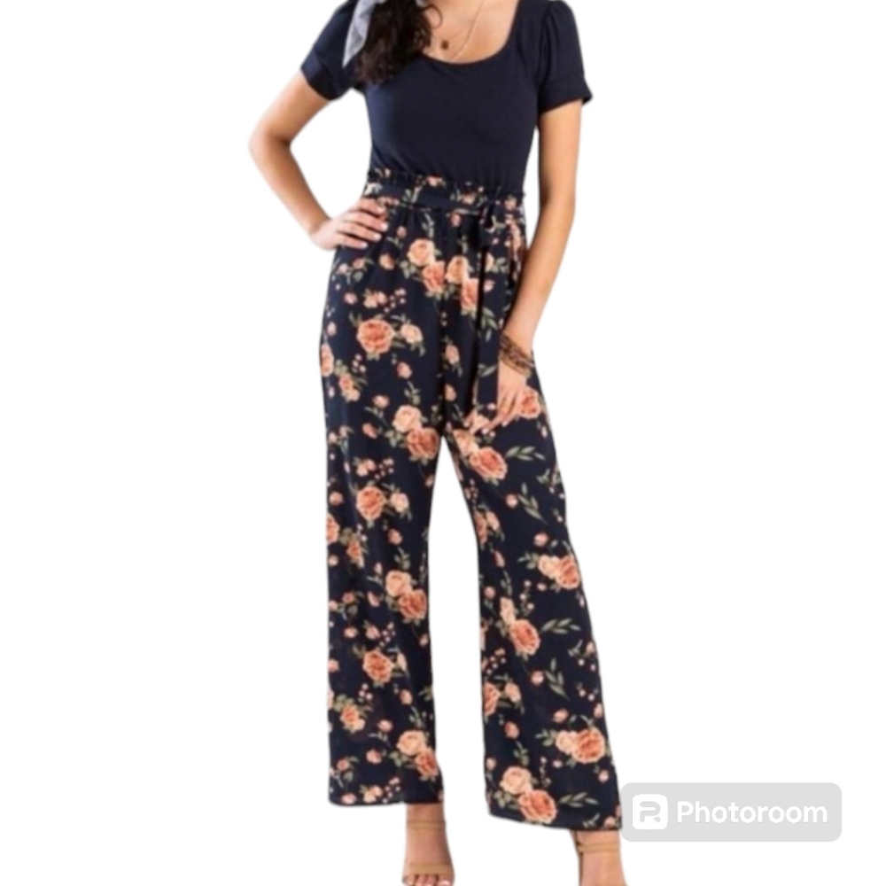 Mi Ami Floral Lightweight Jumpsuit